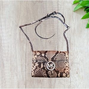 Michael Kors Snakeskin Crossbody Purse